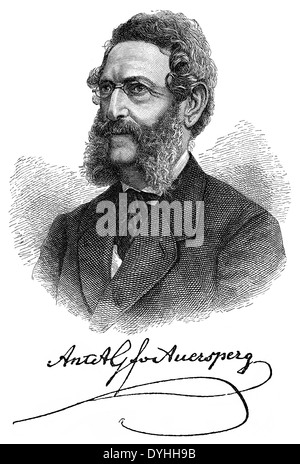 Anton Alexander Graf von Auersperg oder Anastasius Gruen, 1806-1876, ein österreichischer Politiker und deutscher politischer Dichter Stockfoto