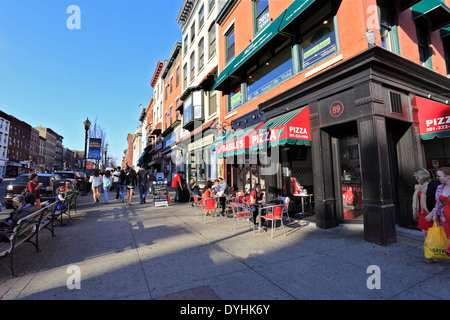 Washington Street Hoboken New Jersey Stockfoto