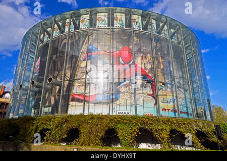 Das BFI London IMAX-Kino, nördlich von Waterloo Station, London, England, Vereinigtes Königreich Stockfoto