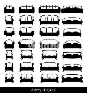 Möbel-Symbole Stockfoto