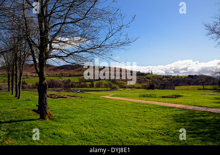 Vindolanda wurde eine römische Auxiliarkastell (Castrum) südlich der Hadrianswall in Nordengland Stockfoto