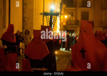 Prozession von Karfreitag, Ostern, Alzira, Valencia, Spanien, Europa Stockfoto