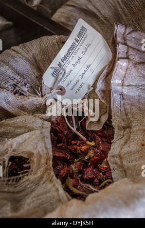 Paprika Verarbeitungsbetrieb, Jaraiz De La Vera, Cáceres, Extremadura, Spanien, Europa Stockfoto