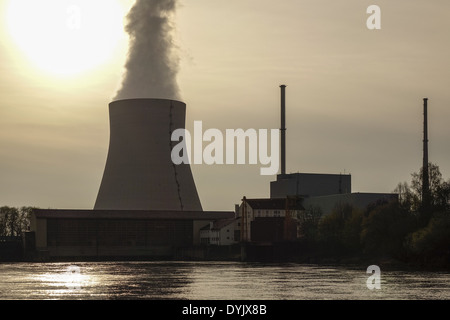 Atomkraftwerk ÖHU Bei Landshut, Bayern, Deutschland Stockfoto