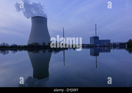 Atomkraftwerk ÖHU Bei Landshut, Bayern, Deutschland Stockfoto