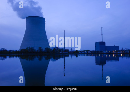 Atomkraftwerk ÖHU Bei Landshut, Bayern, Deutschland Stockfoto