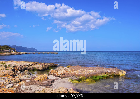 Blick auf Cala Ratjada auf Mallorca, Balearen, Spanien Stockfoto