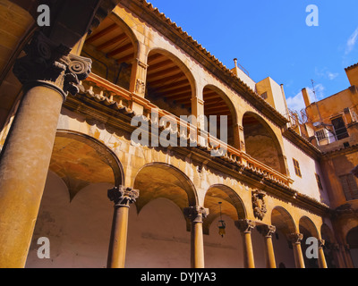 Innenhof der Kathedrale in Palma De Mallorca, Balearen, Spanien Stockfoto