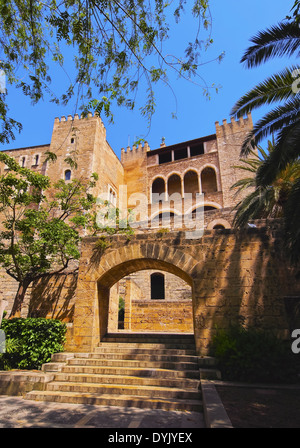 Palau De La Almudaina - Palast in Palma De Mallorca, Balearen, Spanien Stockfoto