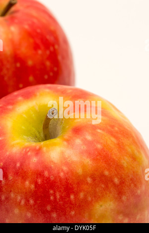 Äpfel "Pink Lady" isolated on white background Stockfoto