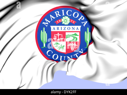 Siegel der Maricopa Grafschaft, USA. Hautnah. Stockfoto