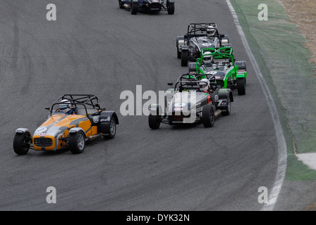 Caterham Super Seven Rennen von KIA. Stockfoto