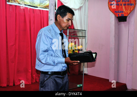 Evangelischen Kult-Morona Bezirk in IQUITOS. Abteilung von Loreto. Peru Stockfoto