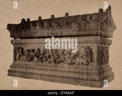 Sarkophag Alexanders des großen, um 1900 Stockfoto