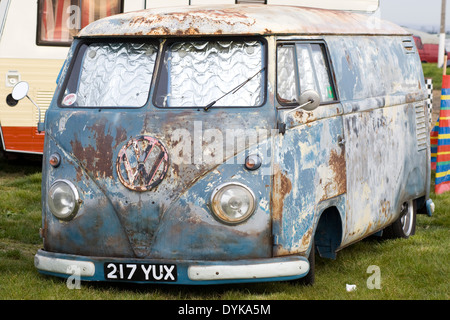 Ratte VW Camper auf dem Santa Pod Raceway England suchen Stockfoto