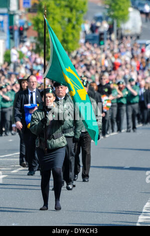 Belfast, Nordirland. 16.02.2013. Irische Republikaner 1916 Ostern steigt durch die Erinnerung an ihre in Milltown Friedhof gefallenen gedenken. Stockfoto