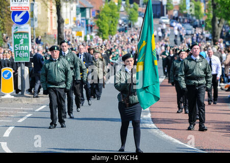 Belfast, Nordirland. 16.02.2013. Irische Republikaner 1916 Ostern steigt durch die Erinnerung an ihre in Milltown Friedhof gefallenen gedenken. Stockfoto