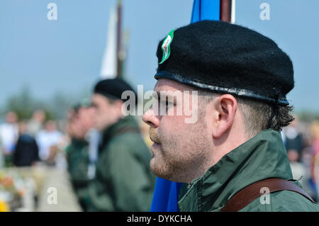 Belfast, Nordirland. 16.02.2013. Irische Republikaner 1916 Ostern steigt durch die Erinnerung an ihre in Milltown Friedhof gefallenen gedenken. Stockfoto