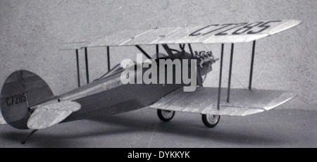 Flugzeugmodell von OX-5 Waco zehn Stockfoto