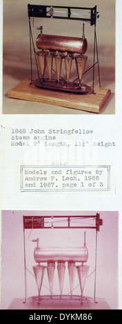 1848 John Stringfellow Dampfmaschine Modell Stockfoto