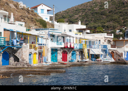 Klima-Dorf, Insel Milos, Kykladen, Griechenland, Europa Stockfoto