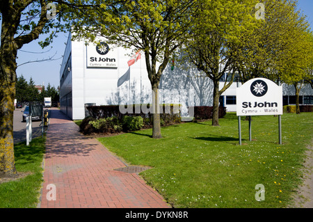 St Johns Ambulance Wales Büros, Ocean Way, Cardiff, Wales, UK. Stockfoto