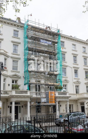 Bauarbeiten auf dem Grundstück in St. Georges Square Pimlico in London Stockfoto