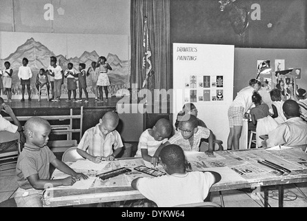 Kinder im Anacostia Neighborhood Museum Stockfoto