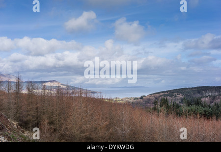 Blick über Brodick Bay auf der Isle of Arran in Schottland. Stockfoto