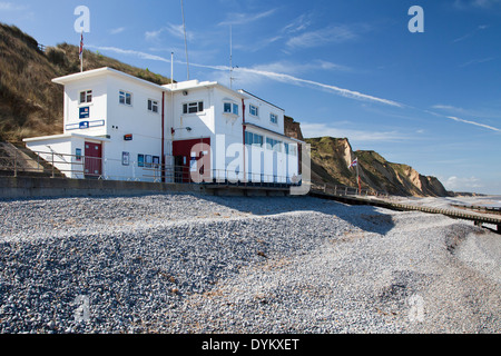 Sheringham die RNLI Lifeboat Station an der North Norfolk-Küste Stockfoto