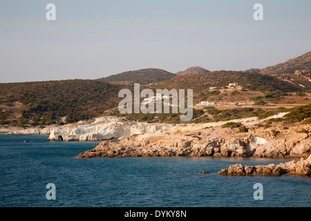 Felsen, Westküste, Insel Milos, Kykladen, Griechenland, Europa Stockfoto