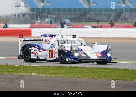 Toyota Racing WEC FIA World Endurance Championship 2014 - Silverstone im Vereinigten Königreich Toyota Racing, Toyota TS 040 - Hybrid Stockfoto