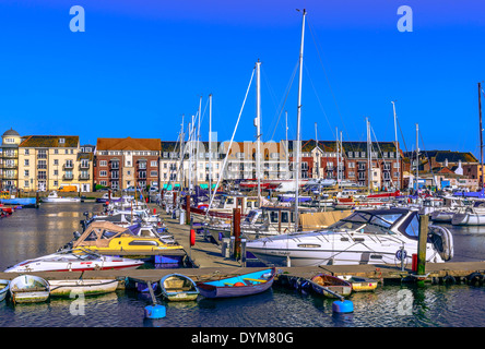 Weymouth Marina Dorset Stockfoto