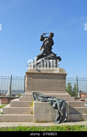 Enrico E Giovanni Cairoli Denkmal von Ercole Rosa in der Nähe der Gärten der Villa Borghese, Rom, Italien Stockfoto