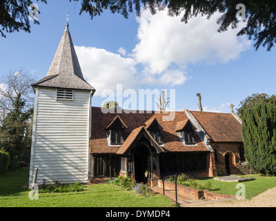 Pfarrkirche St. Andrews an Greensted Chipping Ongar Essex Stockfoto