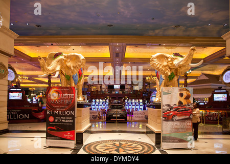 Gold Reef City Casino und Hotel Foyer in Johannesburg, Gauteng, Südafrika, Afrika Stockfoto