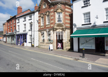 Die kleinen walisischen Dorf Llanfyllin in Wales Stockfoto