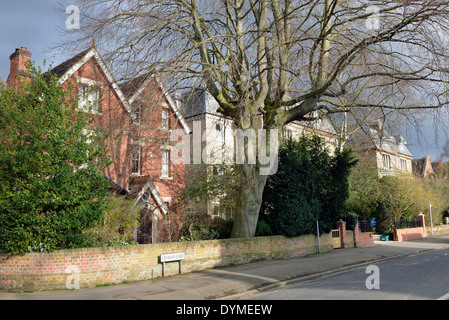 Häuser in Nord-Oxford Stockfoto