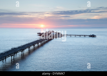 Birnbeck Pier. Weston-super-Mare. Somerset. England. VEREINIGTES KÖNIGREICH. Stockfoto