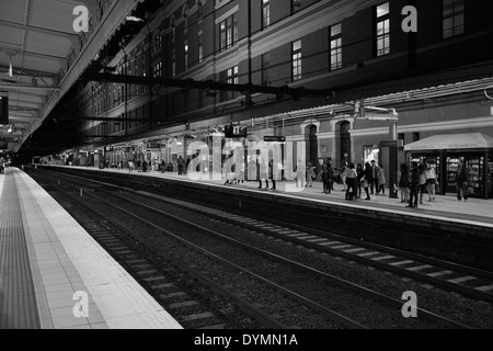 Bahnsteig in Flinders Station in Melbourne, Victoria, Australia Stockfoto