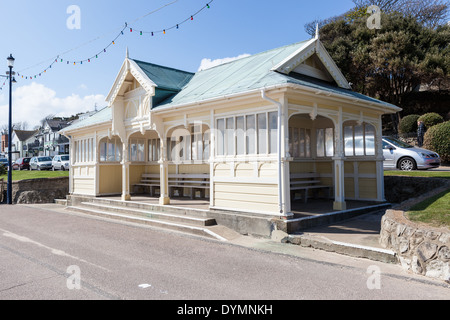 Promenade sitzen im alten Felixstowe, Suffolk Stockfoto