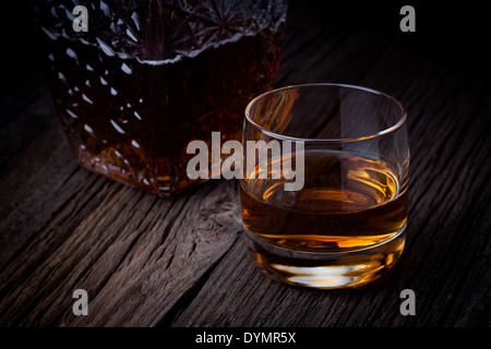 Glas whisky Stockfoto