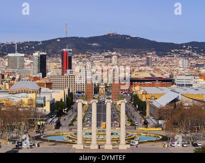 Placa Espanya - España in Barcelona, Katalonien, Spanien Stockfoto