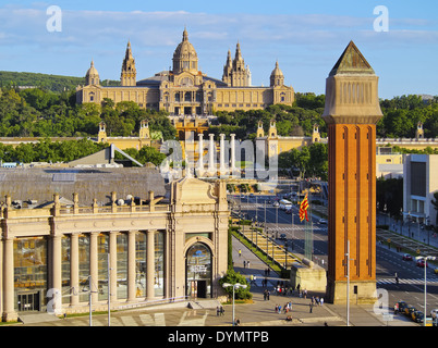 MNAC - National Museum of Art in Barcelona, Katalonien, Spanien Stockfoto