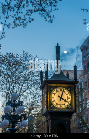 Gastown Dampfuhr, Vancouver, Britisch-Kolumbien, Kanada Stockfoto