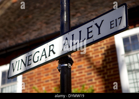 Essig-Gasse Walthamstow Stockfoto