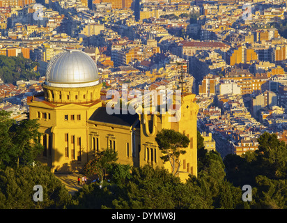 Observatorium am Berg Tibidabo in Barcelona, Katalonien, Spanien Stockfoto