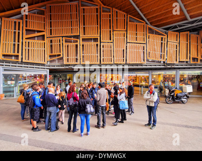 Mercat de Santa Caterina - frische Lebensmittel-Markt in Barcelona, Katalonien, Spanien Stockfoto