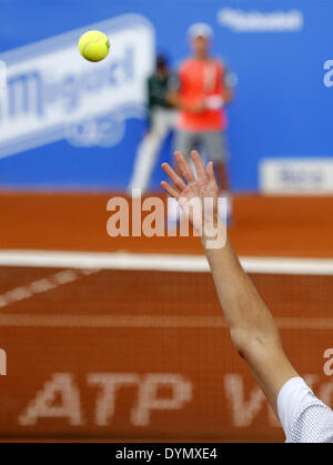 Barcelona, Spanien. 22. April 2014. BARCELONA / Spanien-22 April: match zwischen Ramos und Davidenko, für Barcelona Open Banc Sabadell, 62 Trofeo Conde de Godo, gespielt an der Tennis-RC-Barcelona am 22. April 2014 Foto. Joan Valls/Urbanandsport/Nurphoto. Bildnachweis: Joan Valls/NurPhoto/ZUMAPRESS.com/Alamy Live-Nachrichten Stockfoto