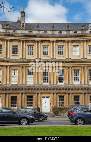 Stadthäuser in den Zirkus, Bath, Somerset Stockfoto